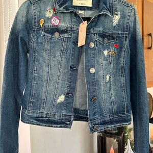 Wallflower Blue Denim Jacket with Fun Patches